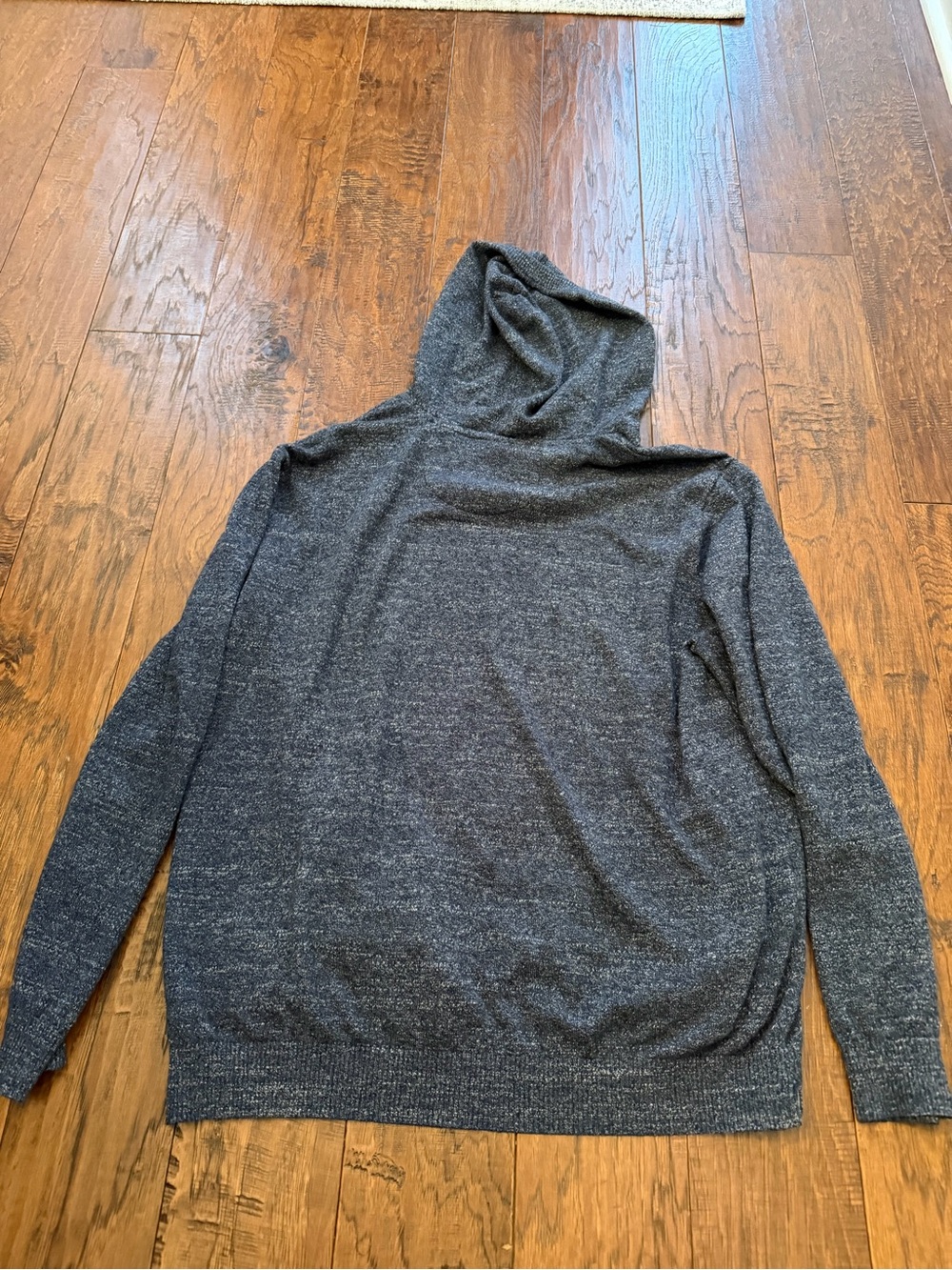 Johnnie-O Top Shelf mens Hooded sweater size Large merino wool Pockets - Picture 11 of 14